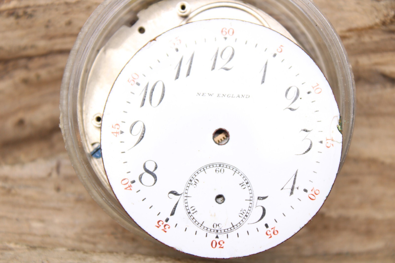 NEW ENGLAND ALDEN POCKET WATCH PARTS 7j 42.2mm FOR SPARES OR REPAIR (SQ3)