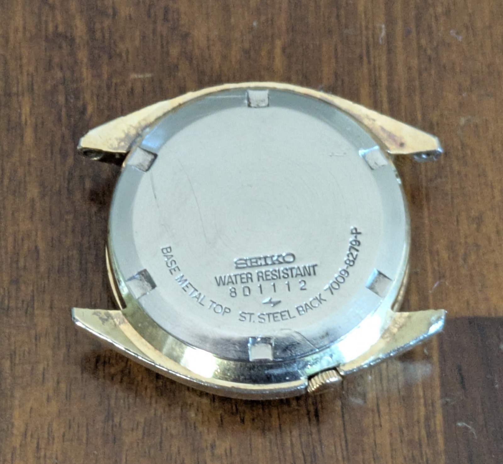 Vtg Seiko 7009-8279 Automatic Men’s Watch 37.5mm Missing Seconds Hand