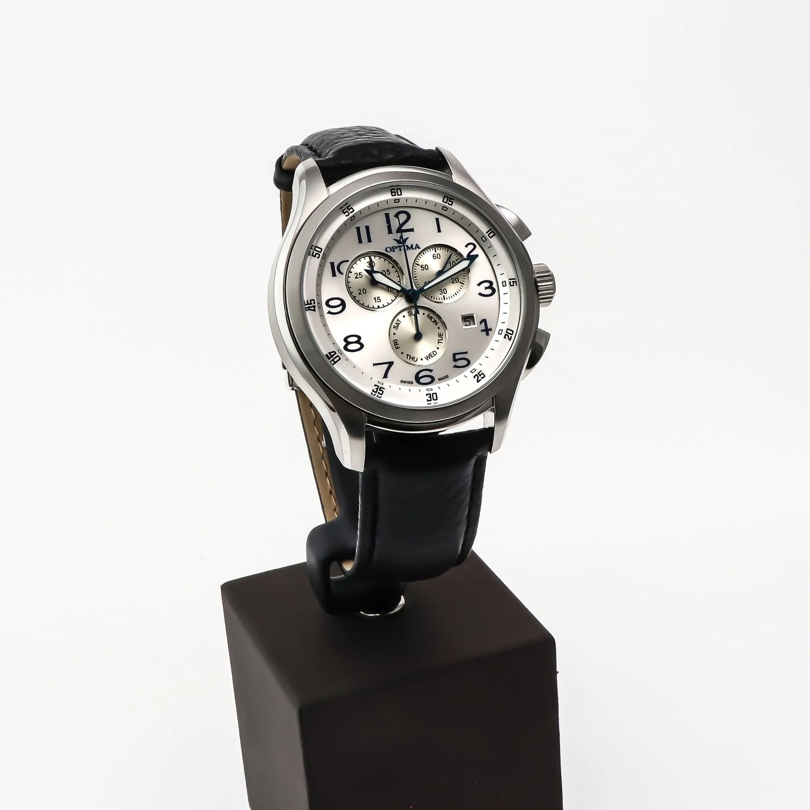 Optima – Swiss Chronograph – OSC376-SL-1 Swiss Ronda Quartz 44.15mm OSC376 50 m