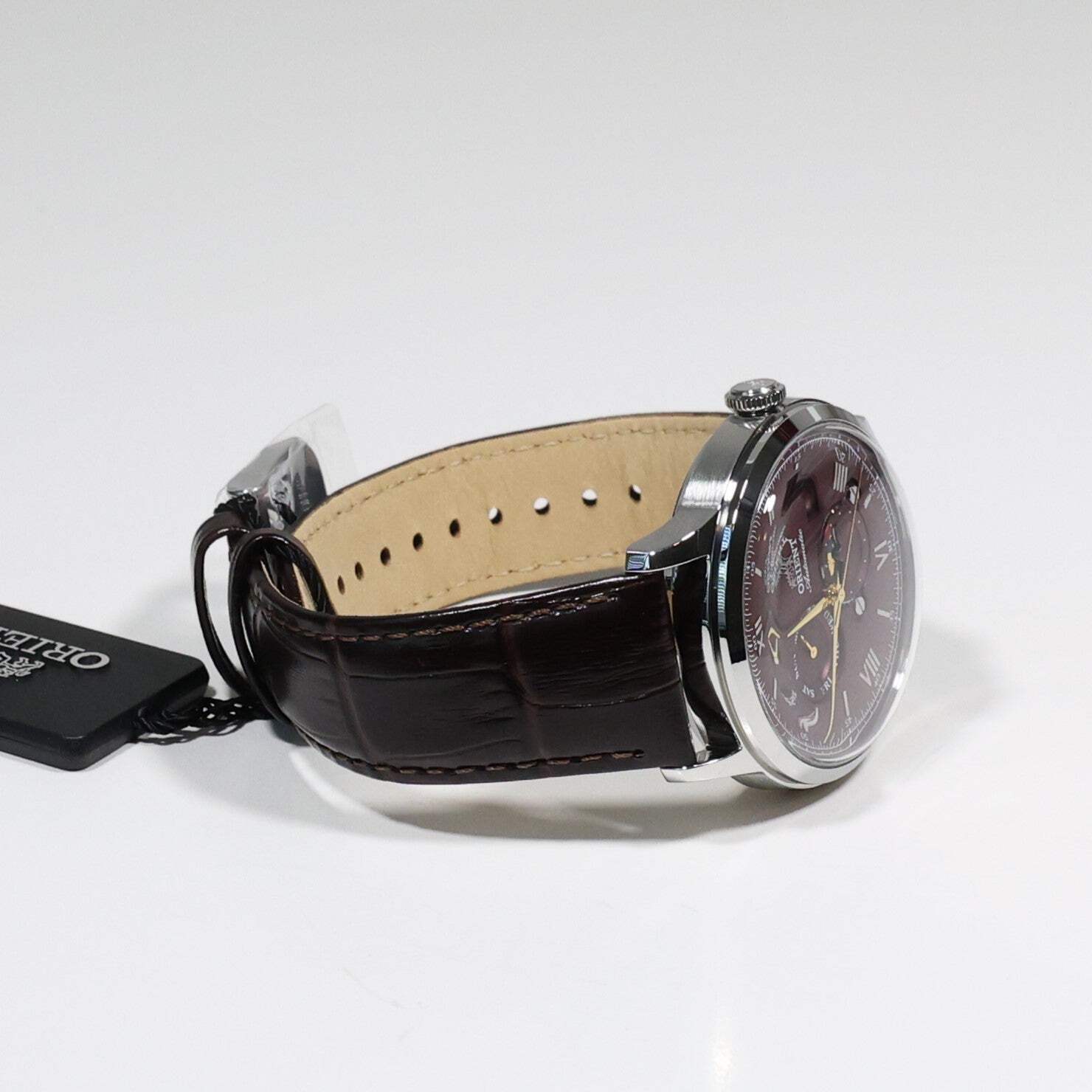Orient Automatic Sun and Moon Red Dial Men’s Watch RA-AK0807R