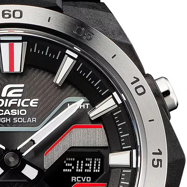 Casio EDIFICE ECB-2200YP-1AJF Windflow Digital Analog Men’s Rubber Band Watch