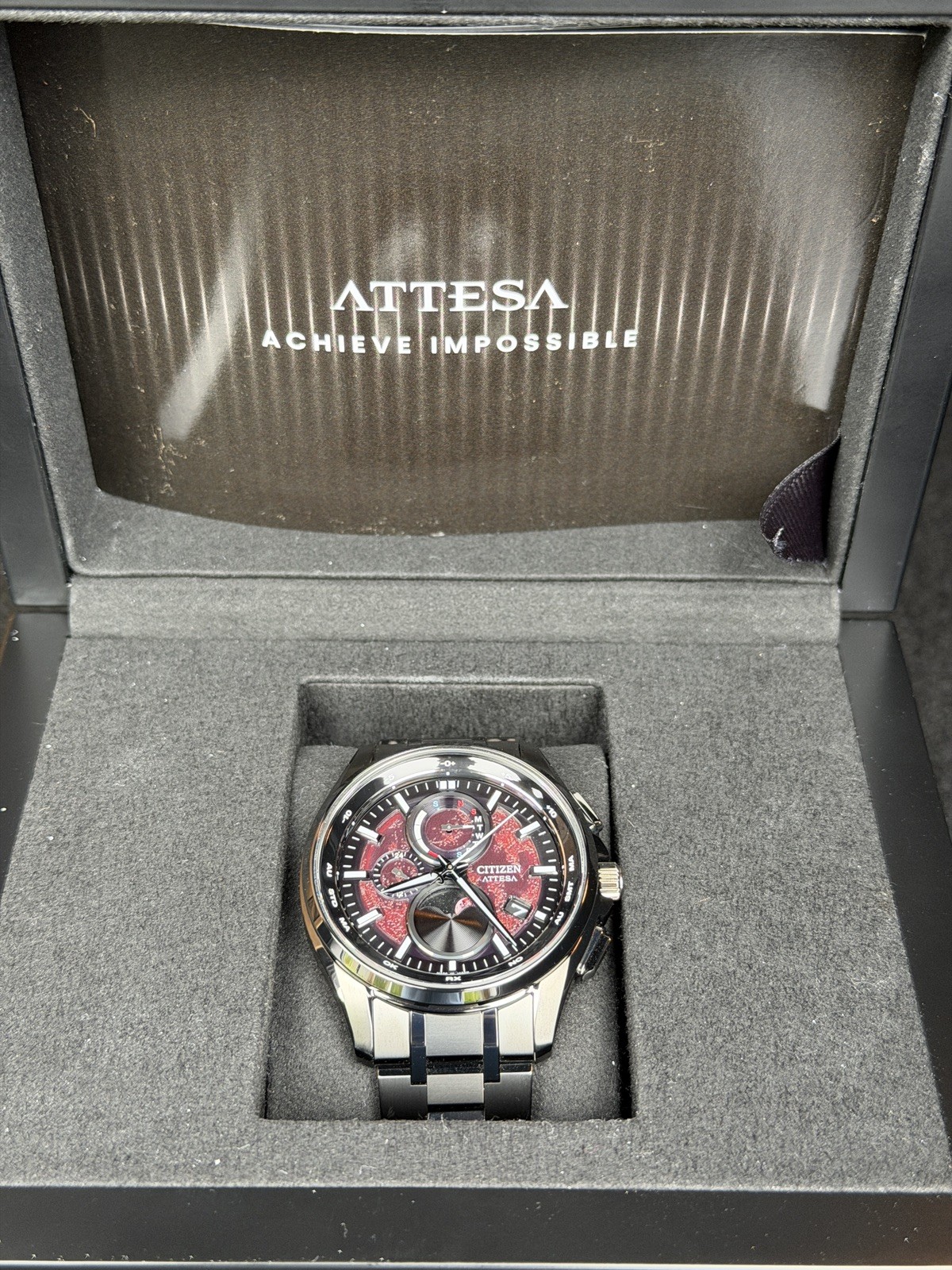 Citizen ATTESA BY1005-73Z Shades of Red Limited Model Chronograph New