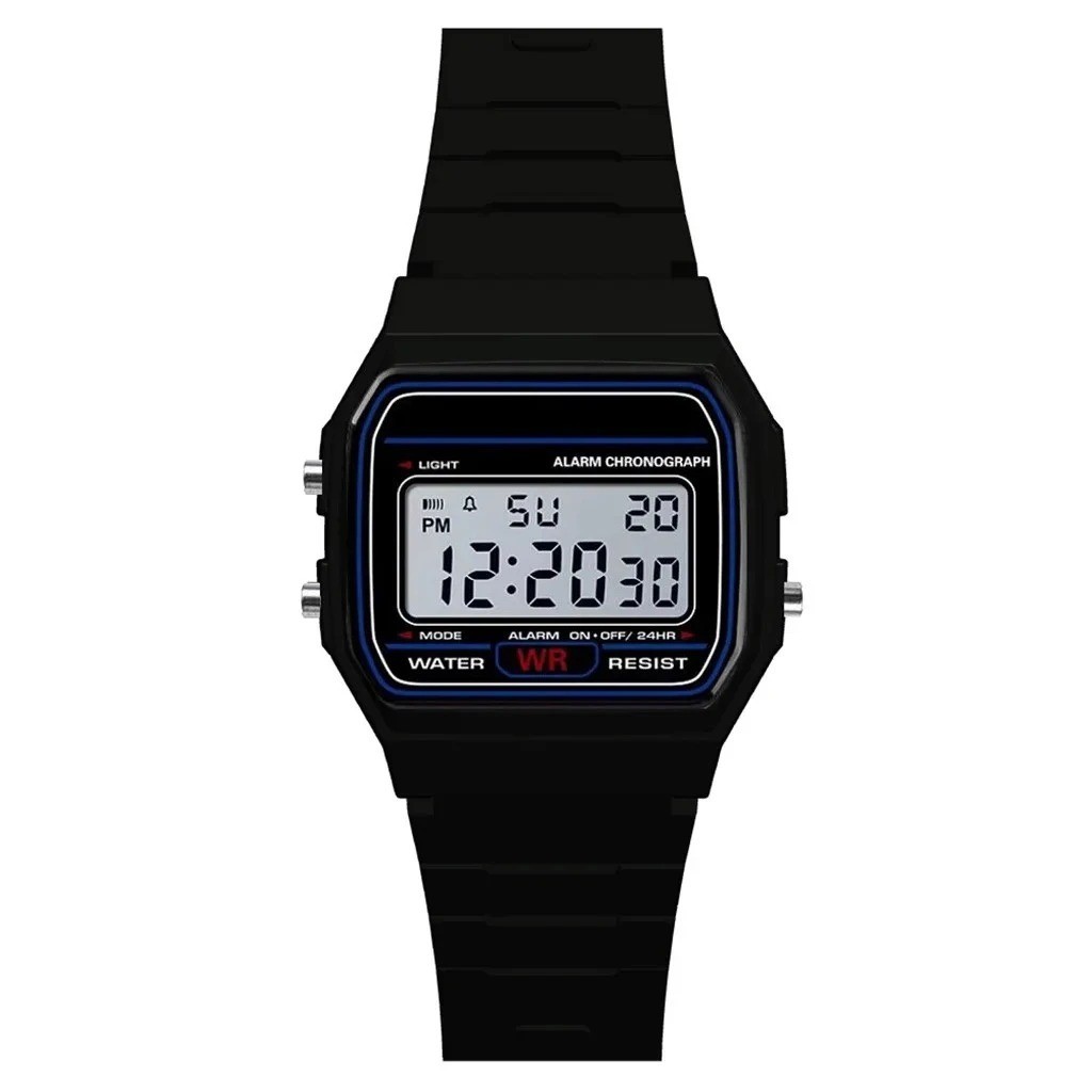 F 91W Classic Digital Resin Strap Watch Stopwatch Chronograph Sport Unisex Men