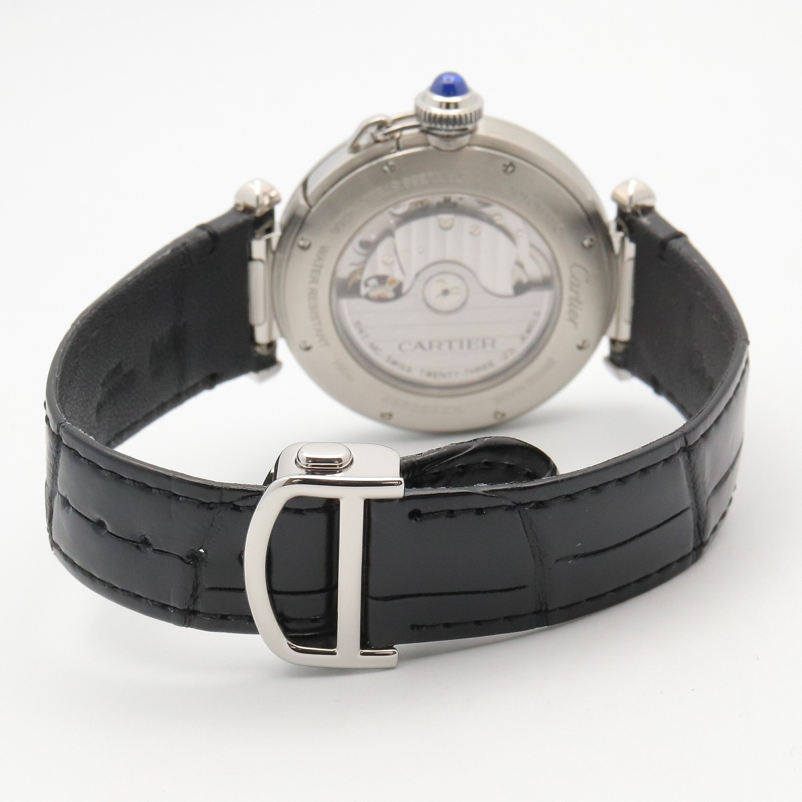 CARTIER Pasha de Cartier Wrist Watch WSPA0010 Automatic SS leather Used mens