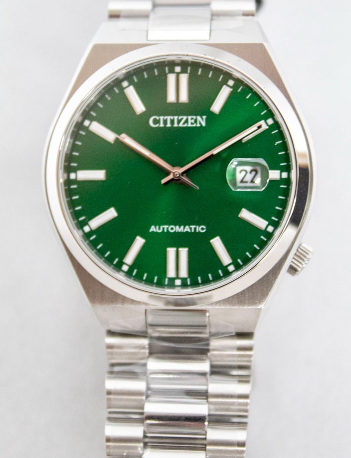 Citizen NJ015 TSUYOSA Collection Automatic Watch – Stainless/Green