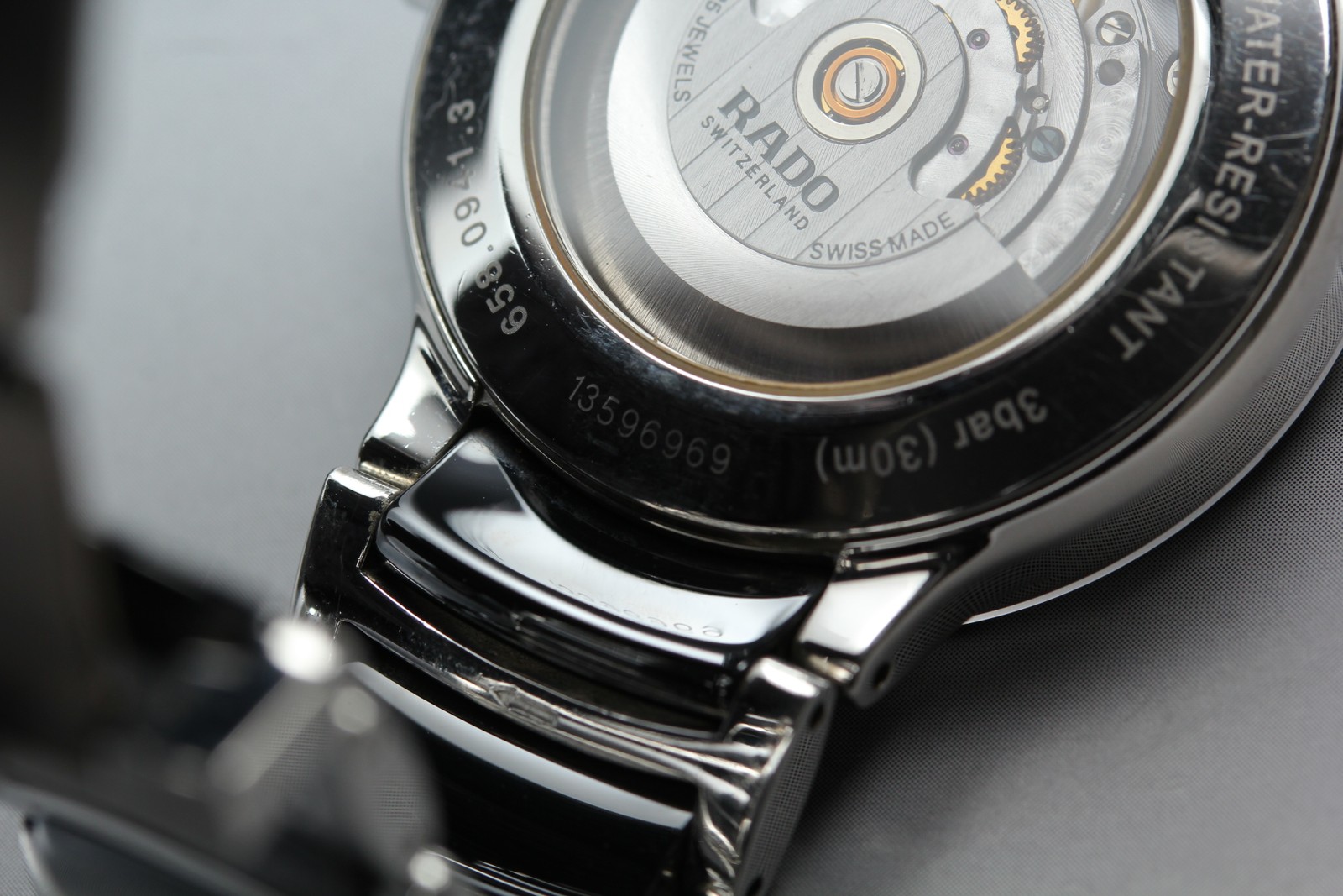 Rado Centrix 658.0941.3 Black Dial Date AT 38mm Swiss Made Watch (15.5cm Wrist )