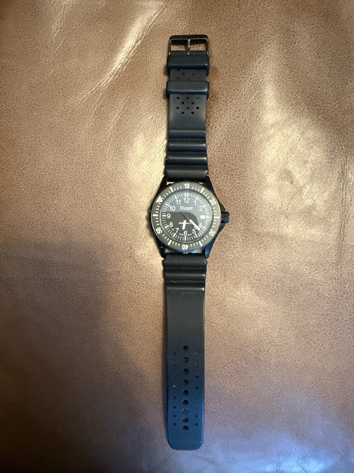 Stauer H3 MB Microtec Military Black Men’s Watch New Battery