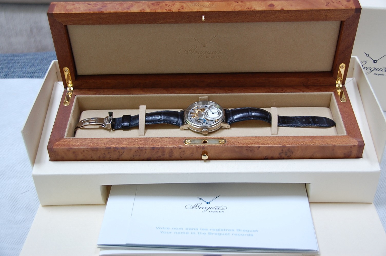 Breguet Tradition | 18kt White Gold | 40mm | Deployant Clasp | Ref 7057BB/11/9W6
