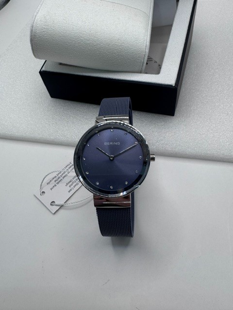 Beauty Bering Women’s Watch Classic 10131-909 Lavender Dial Mesh Stainless Steel