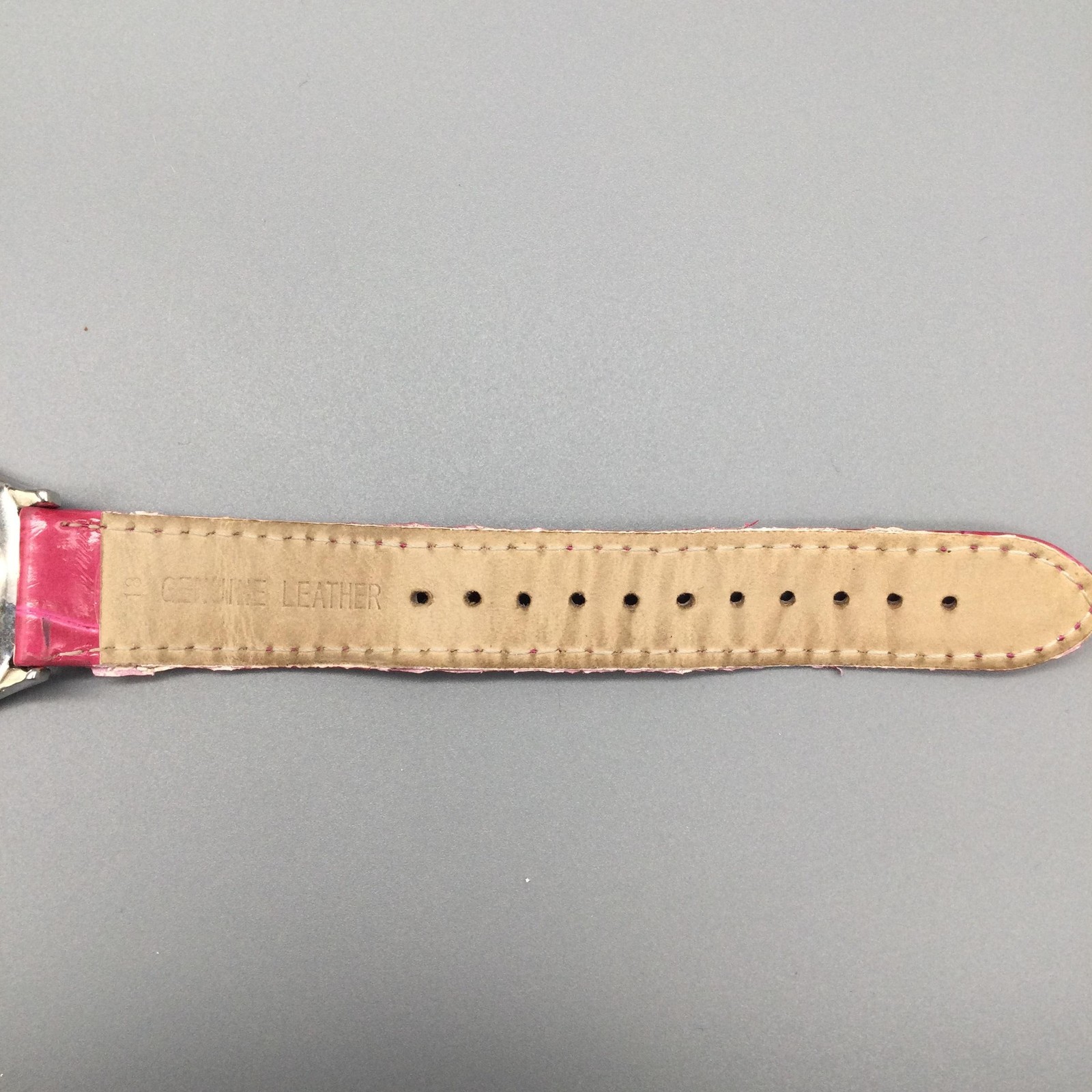 Akribos XXIV Diamond Womens Watch 37mm Swiss Pink Leather Band New Battery