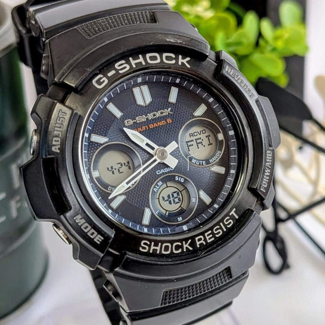 CASIO G Shock AWG M100SB Tough Solar Radio Controlled Men’s Watch Navy Blue