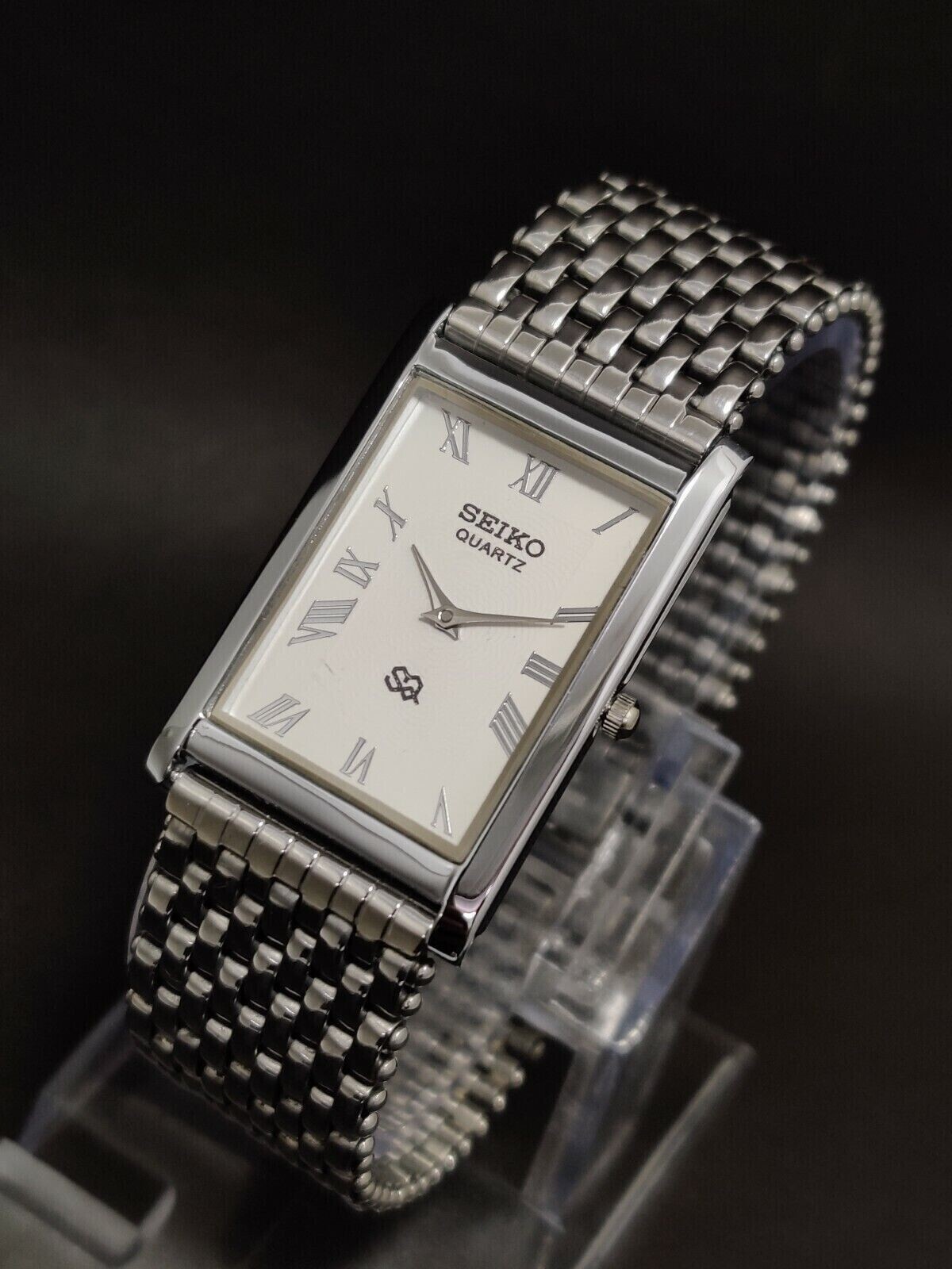 Vintage Seiko Slim Quartz Men’s Wrist Watch – Comes With New Battery, New Band