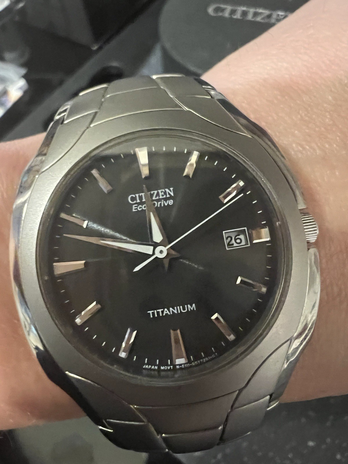 Citizen Eco-Drive Paradigm Titanium Wrist Watch for Men BM6560-54H