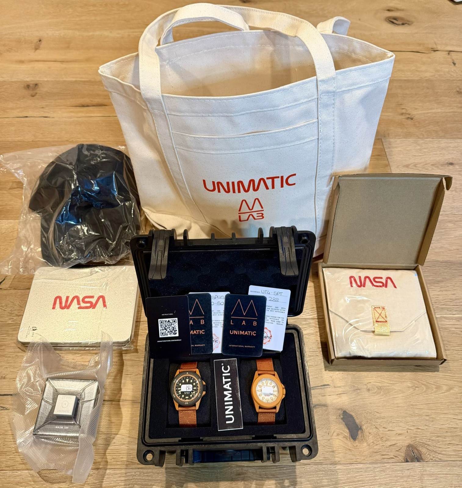 UNIMATIC x Massena LAB NASA ARTEMIS Watches Box Set Limited Edition of 50 Rare