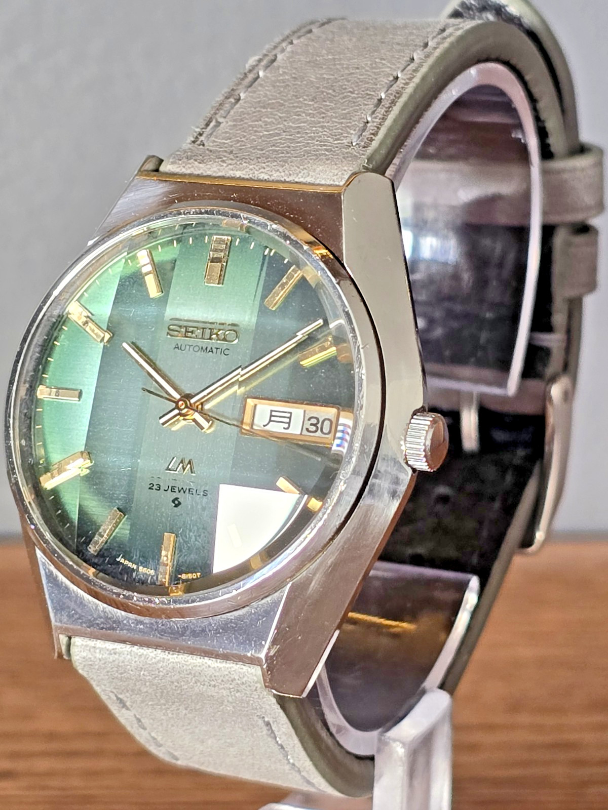 Seiko Lord Matic 5606-8110 JDM Faceted Crystal Green Dial 36mm – US Seller