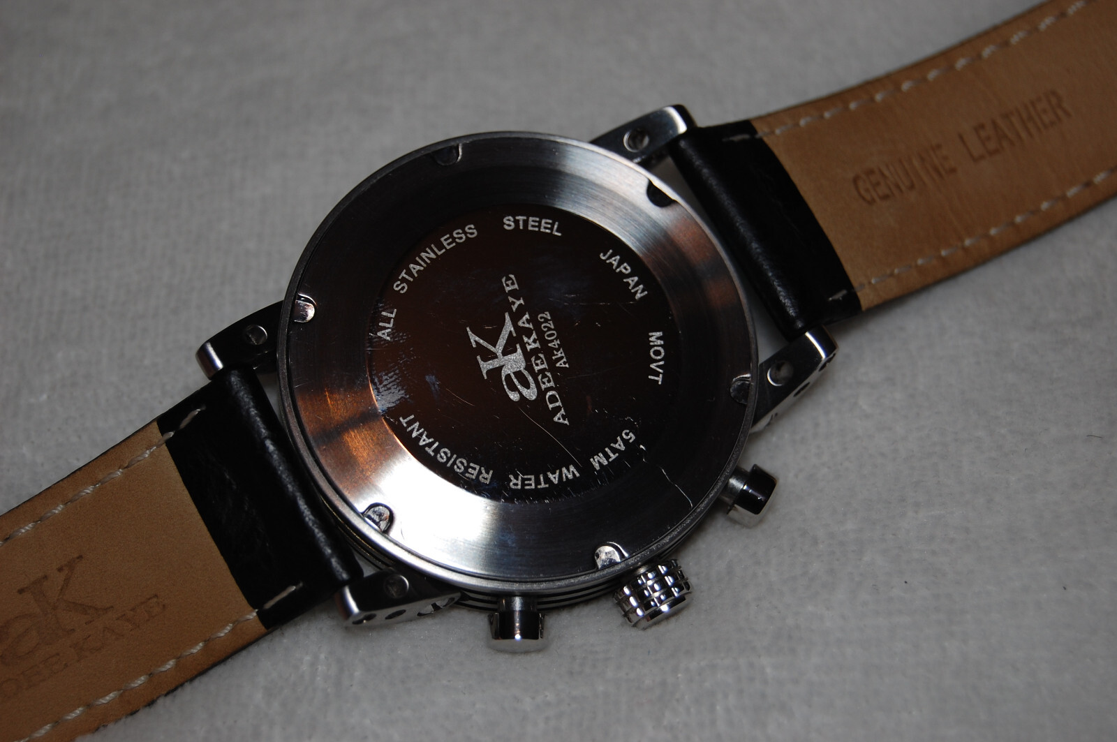 Adee Kaye SUG Rare V12 Throttle Mens Racing Chronograph Watch Model AK4022