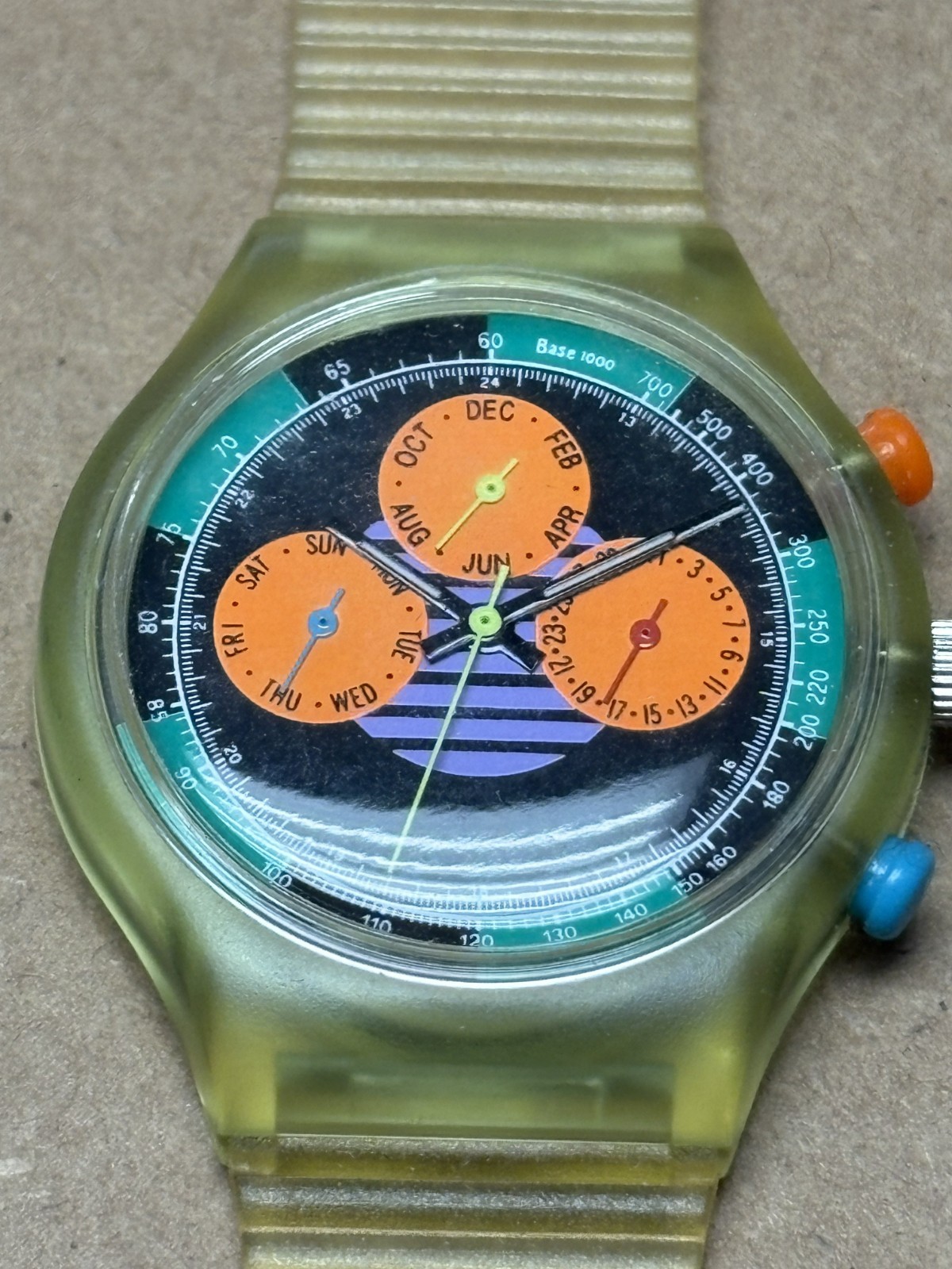 Vintage 1990s SWATCH Neo Wave SCJ100 Watch. Never Worn/Used. NOT in Factory Pkg.