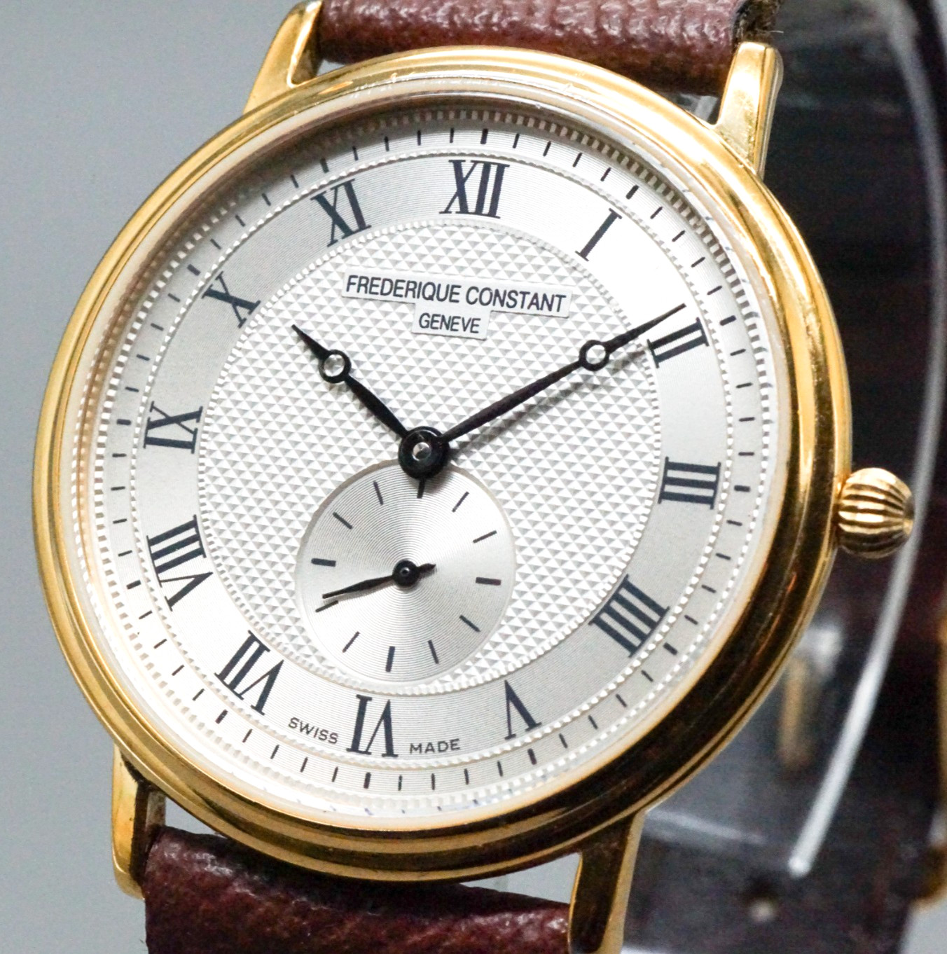 Frederique Constant FC235X3S5/3S6 Quartz Men’s Watch 34mm Gold Small Second
