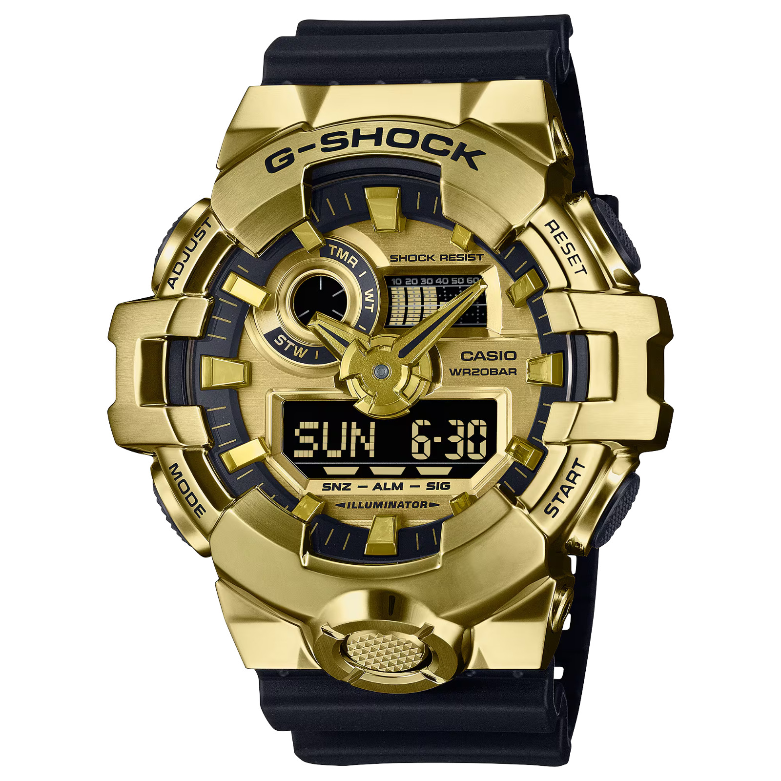 G-SHOCK GM700G-9A BLACK & GOLD DIGITAL WATCH MEN”S– NEW