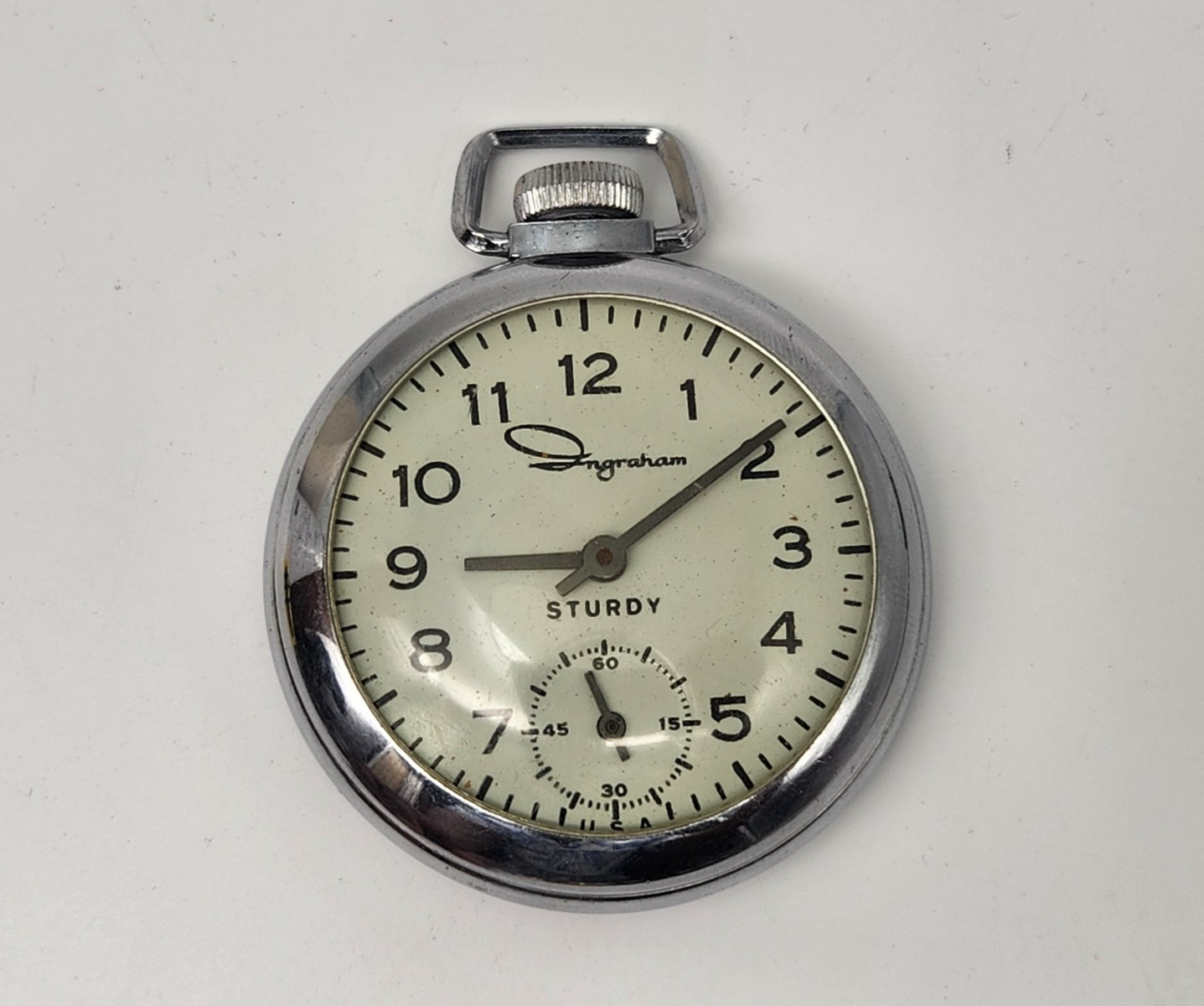 Vintage Ingraham Sturdy Pocket Watch – Not Running