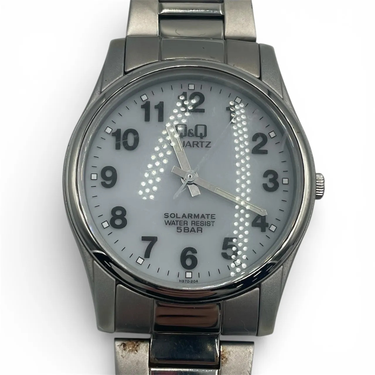 ◼︎Q&Q SOLARMATE Analog Watch H970-204 Solar Powered 5 ATM Water Resistan