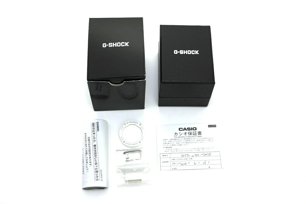 Casio G-STEEL GST-W300-7AJF Stainless Steel Resin Watch Men Custom Parts