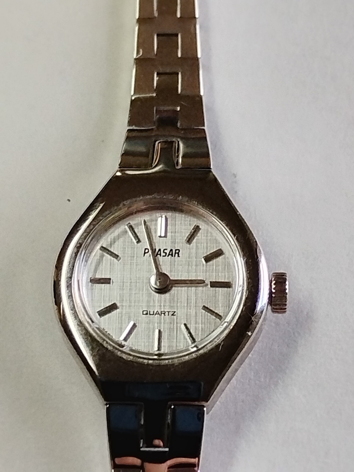 Pulsar Watch Womens 16mm Silver Tone Dress Vintage New Battery 7.5″