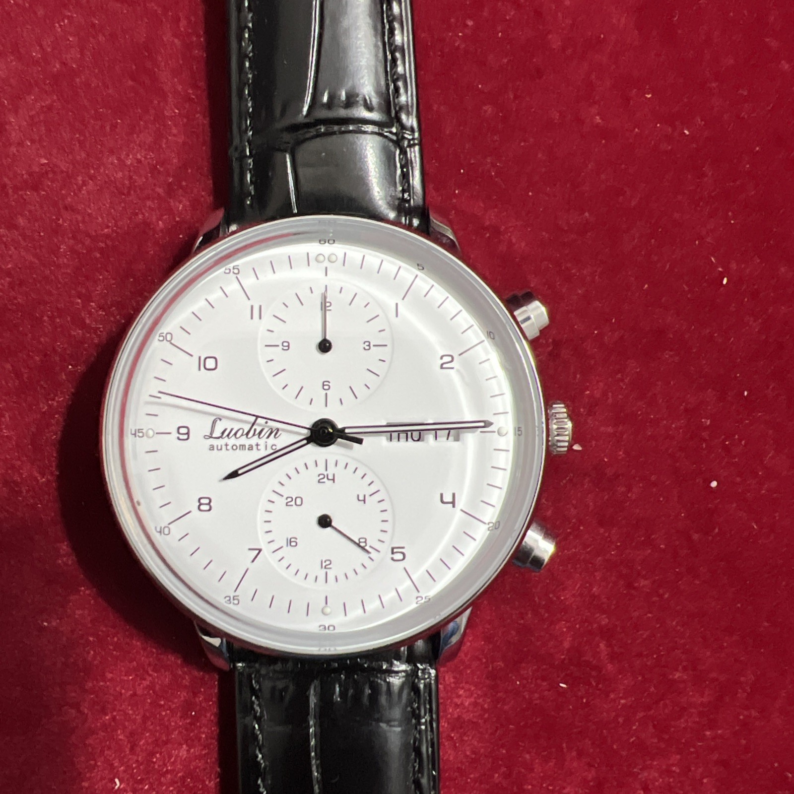 Luobin Automatic Men’s Luxury Mechanical Watch 3 Bar Hour Date Month Multi 41mm