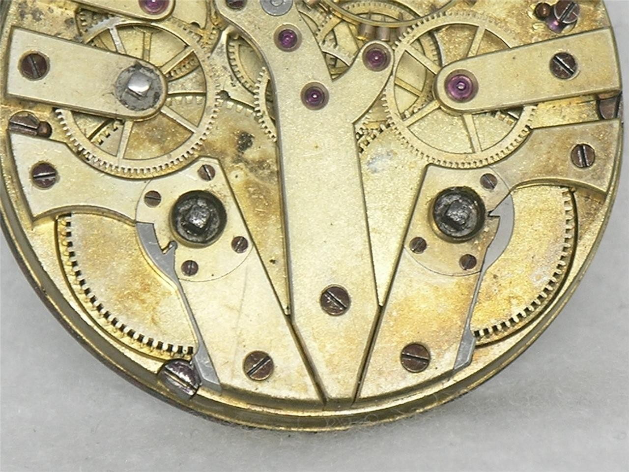 VERY RARE 30 JEWEL 44MM JUMPING INDEPENDENT SECONDS SWISS MOVEMENT, RUNNING!