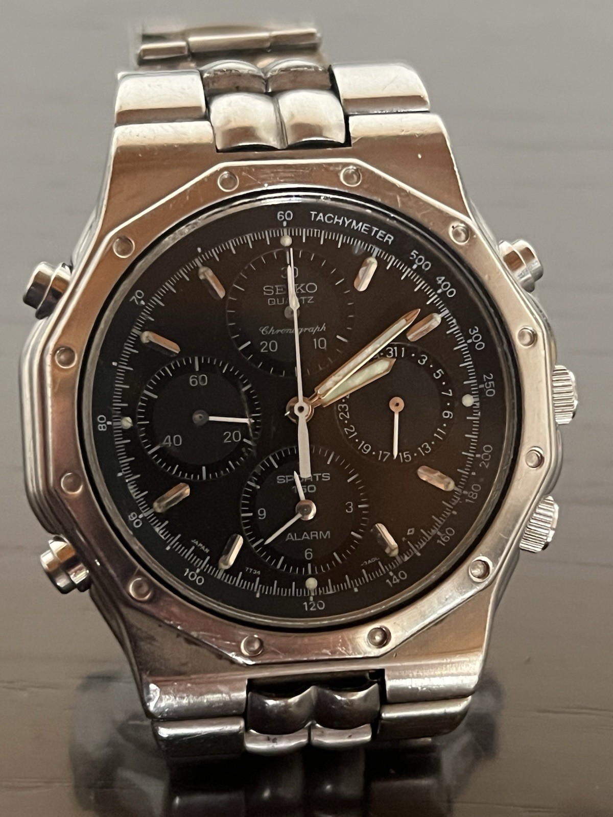 Royal Oak Seiko Chronograph 7T34-7A10 Sports 150 Quartz Vintage 70s