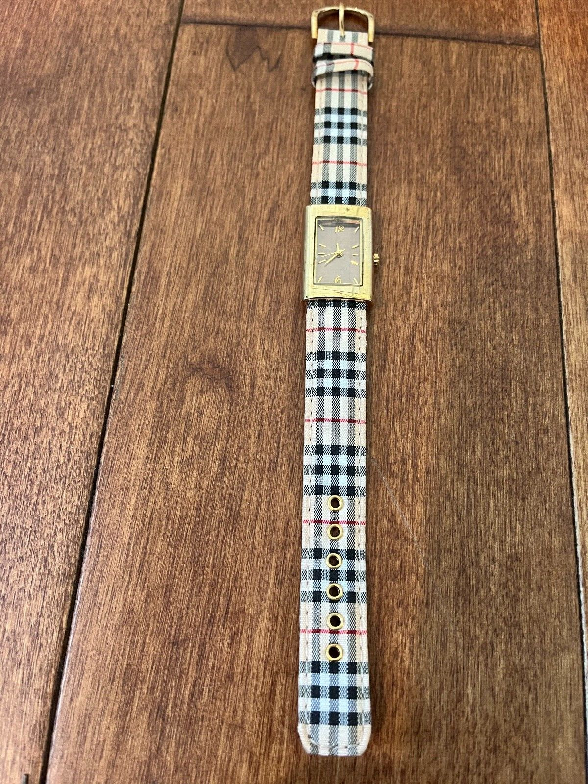JOAN RIVERS CLASSICS COLLECTION WATCH PLAID BAND NOS,VTG