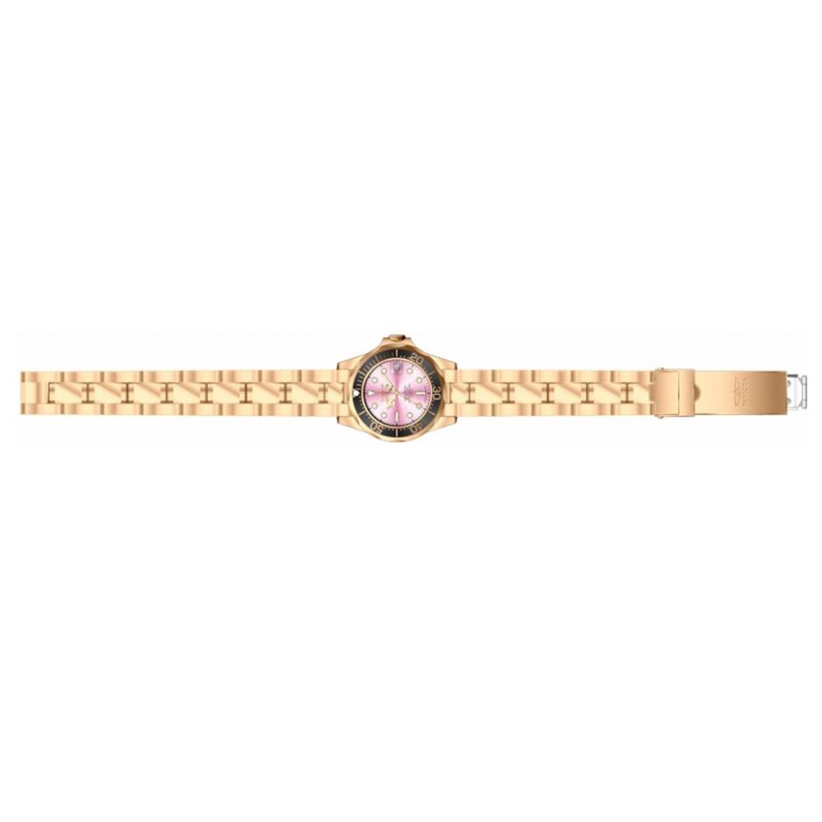 Invicta Women’s 14100 Pro Diver Quartz 3 Hand Pink Dial Watch