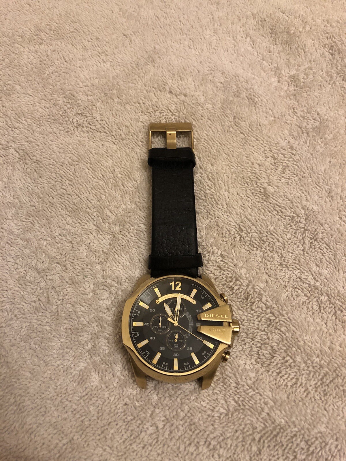 Diesel Mega Chief “Only The Brave” 10 Bar Mens Watch Stainless Steel DZ-4344