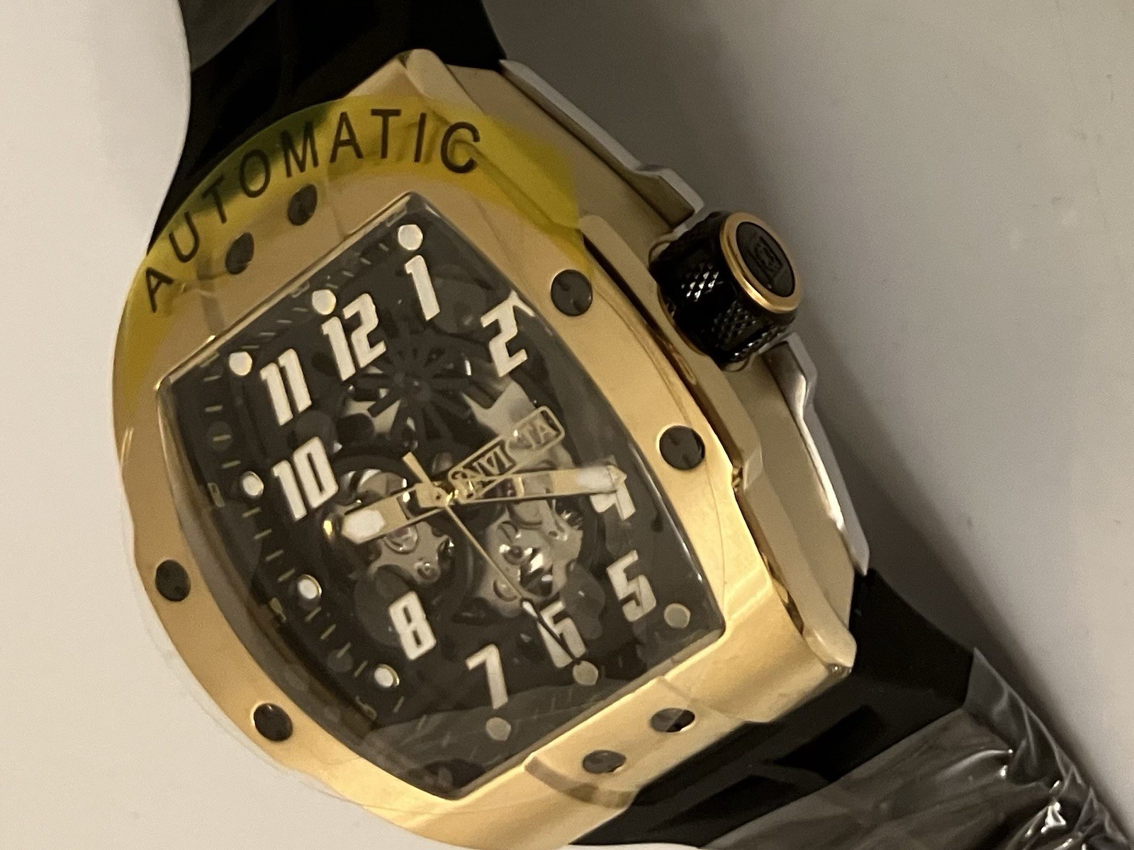 Invicta Men’s S1 Rally, Black Dial & Gold Tone, Automatic, TMI NH70A Caliber !