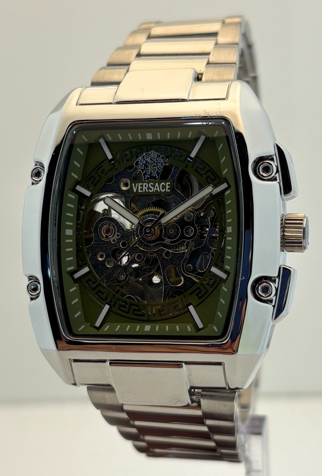 Refurbished Versace Dominus Automatic Open-Heart Skeleton Dial Men’s Wristwatch