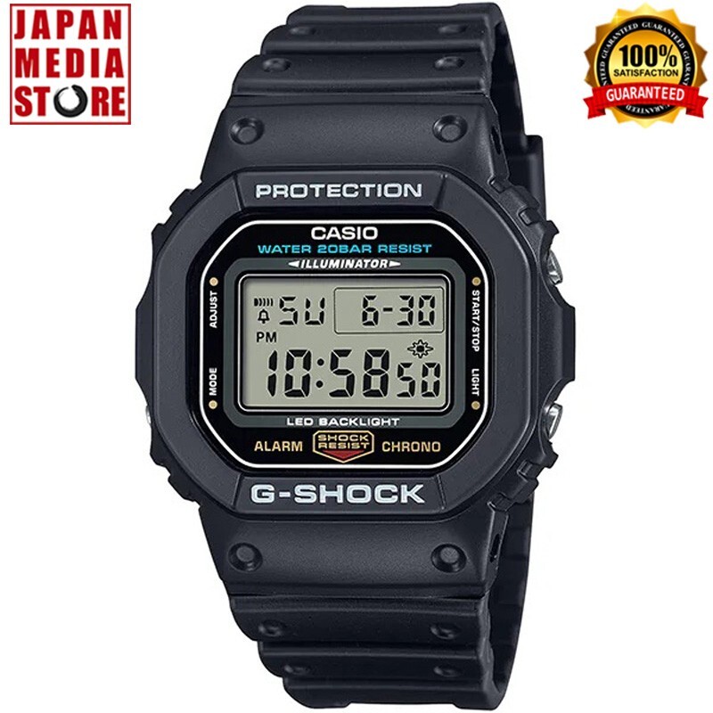 CASIO G-SHOCK DW-5600UE-1JF Illuminator Black Digital Chrono 20bar Men Watch NEW