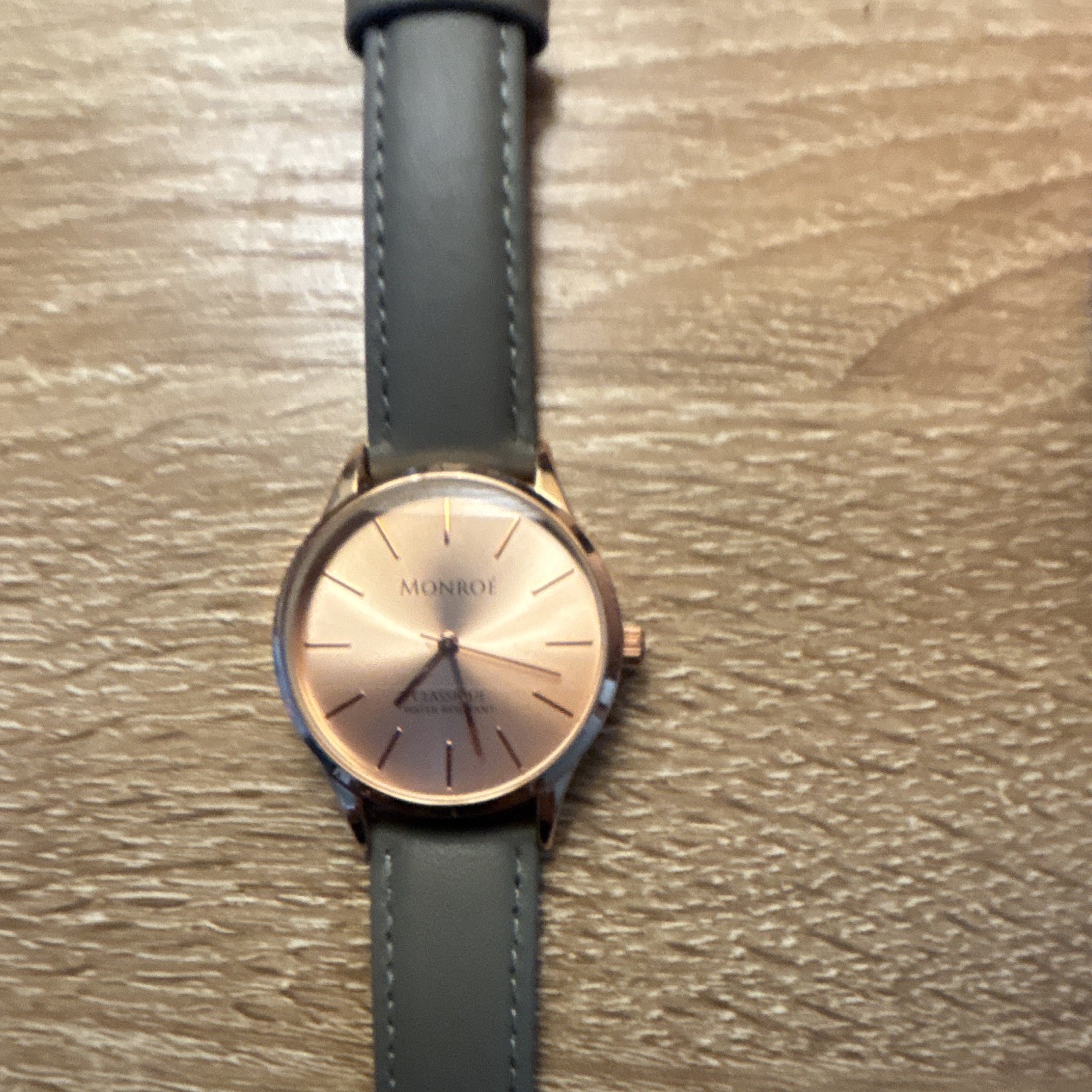 Monroe by Maestra Women’s Quartz Analog Watch Rose Gold Dial. Needs Battery
