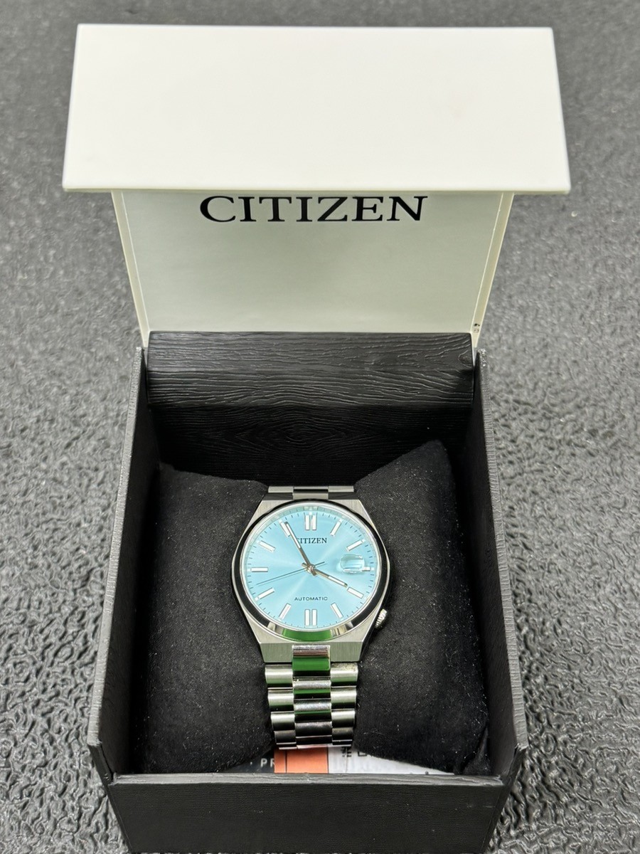 Men’s Citizen Tsuyosa Watch NJ0151-88M Automatic Teal Blue Dial Stai (PD1126098)