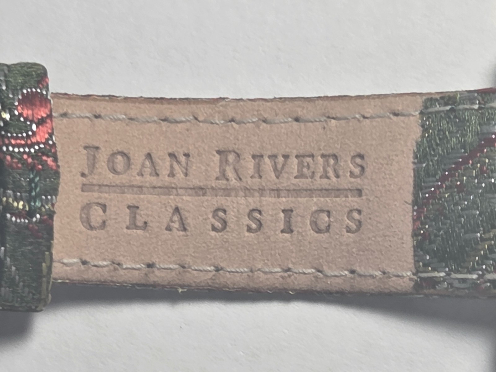 Vintage Joan Rivers Classics Gold Tone Wristwatch Paisley Leather Band V377