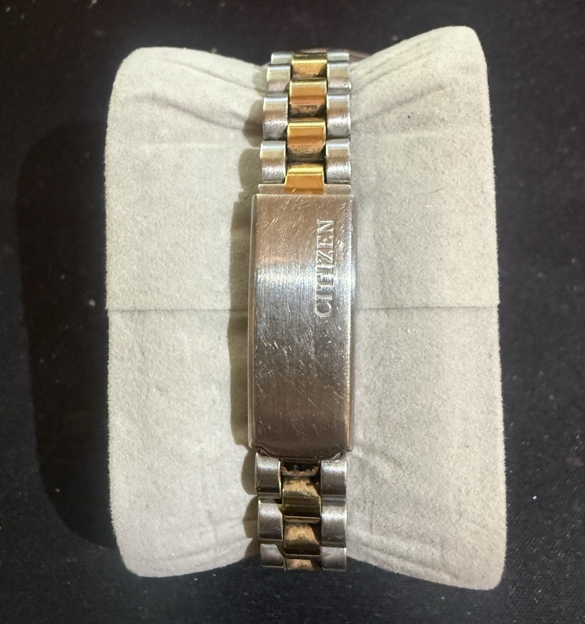 Ladies Citizen 1002-K13106 Day / Date Black Dial Wrist Watch New Battery