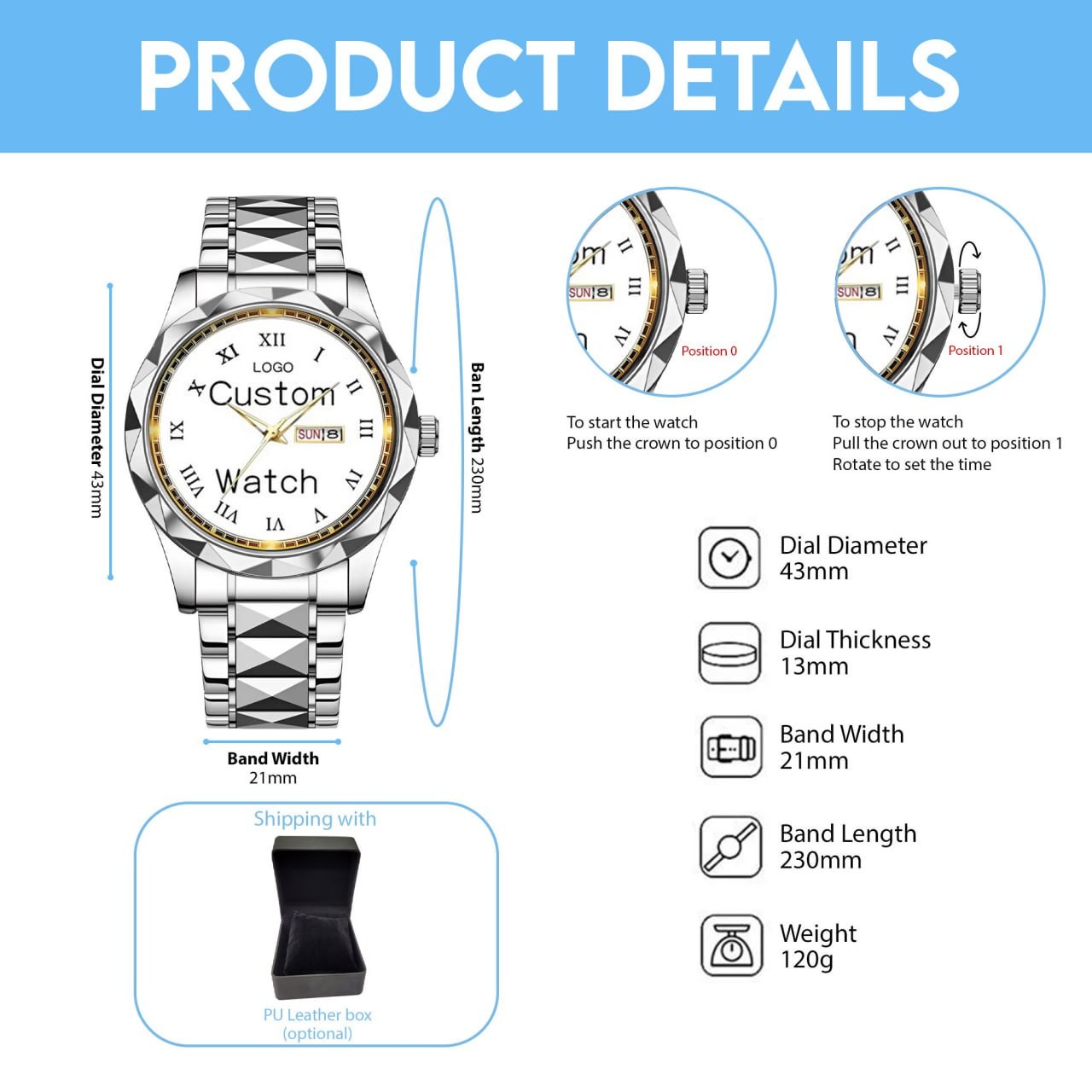 Tournament Alloy Luxury Quartz Watch