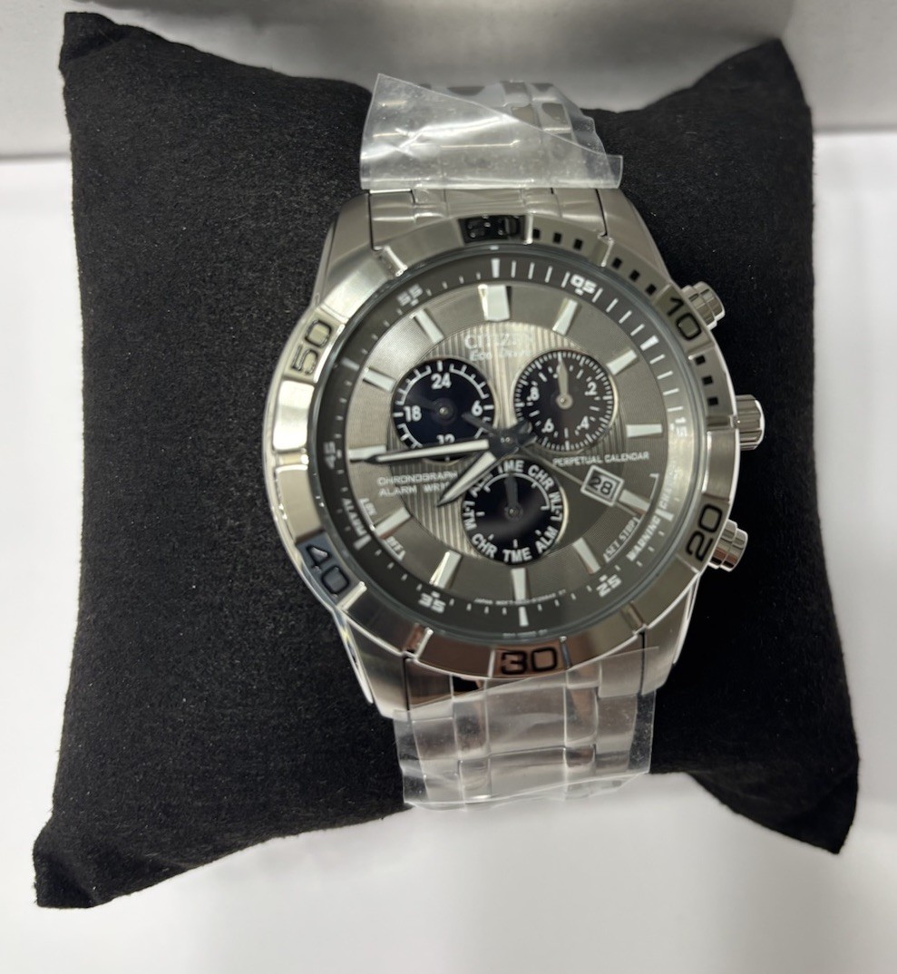 Citizen Eco-Drive Brycen Chronograph Stainless Steel Men’s Watch BL5450-54H