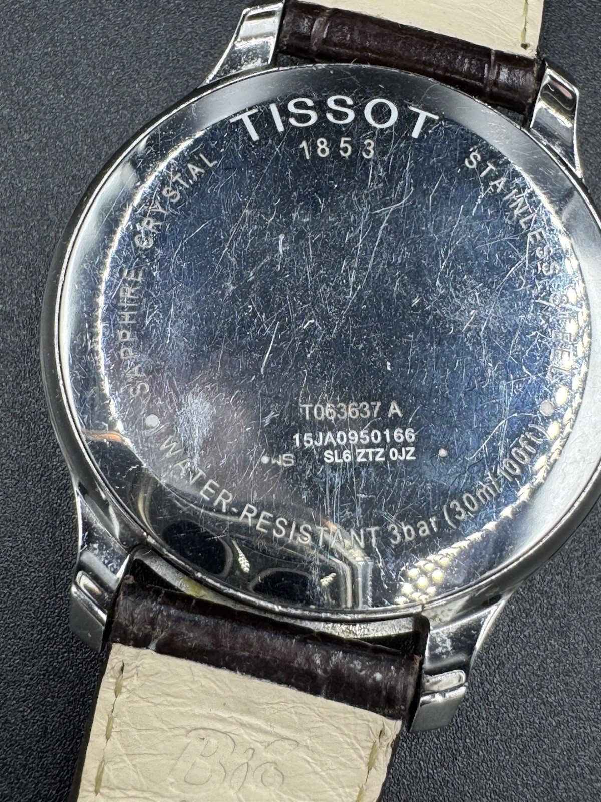 Tissot 1853 3 Bar Sapphire Crystal Perpetual Calendar Tradition T063637 w/ Box