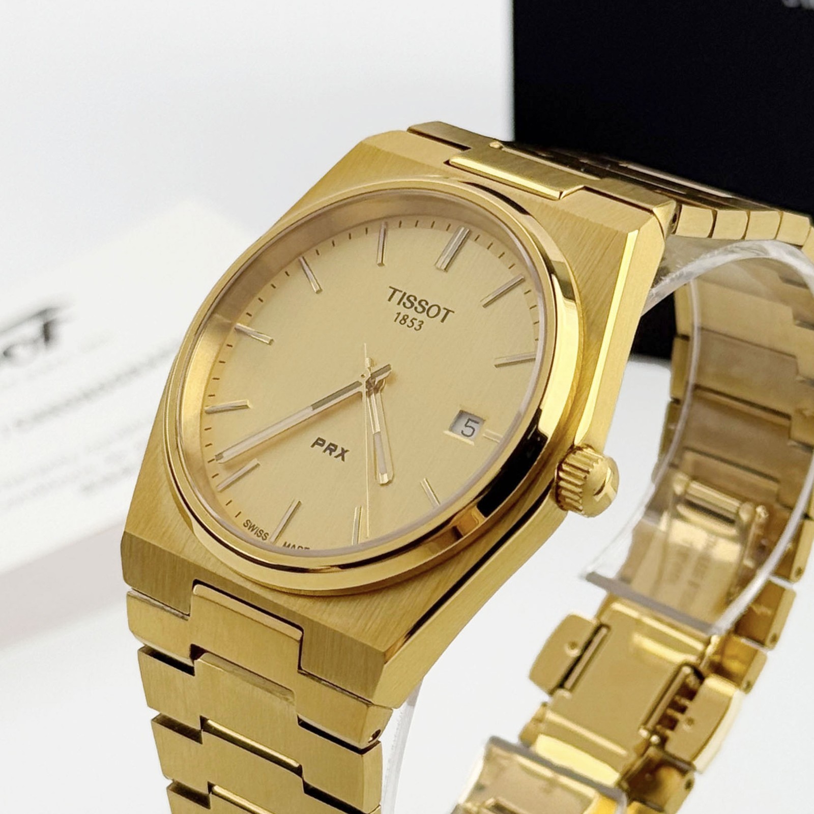 Tissot PRX T137.410.33.021.00 Champagne Dial 316L Stainless Steel Men’s Watch