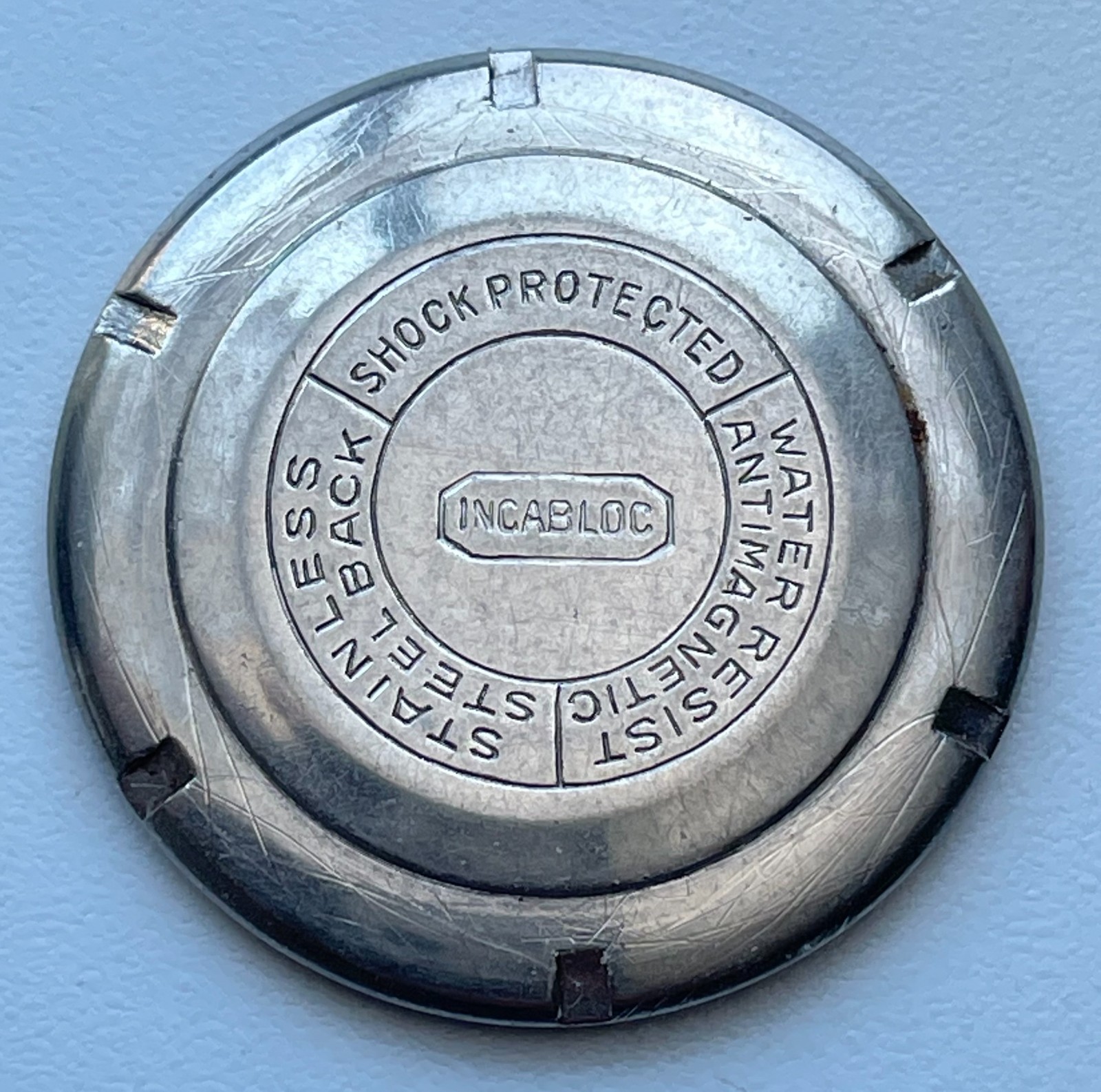 Vintage Watch Case Back INCABLOC Stainless Steel 29.2mm Graham Importing France