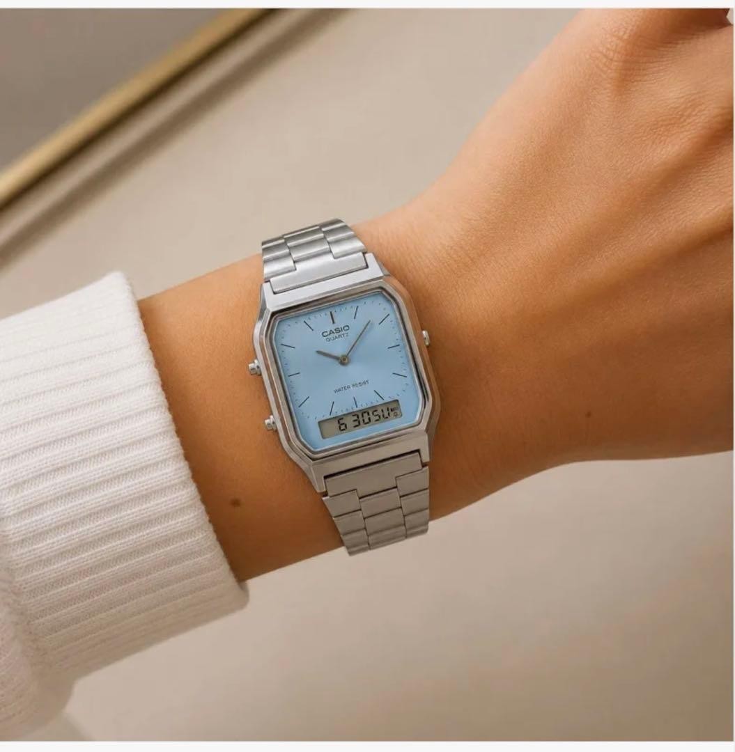 CASIO AQ-230A-2A1 Watch Iced Blue