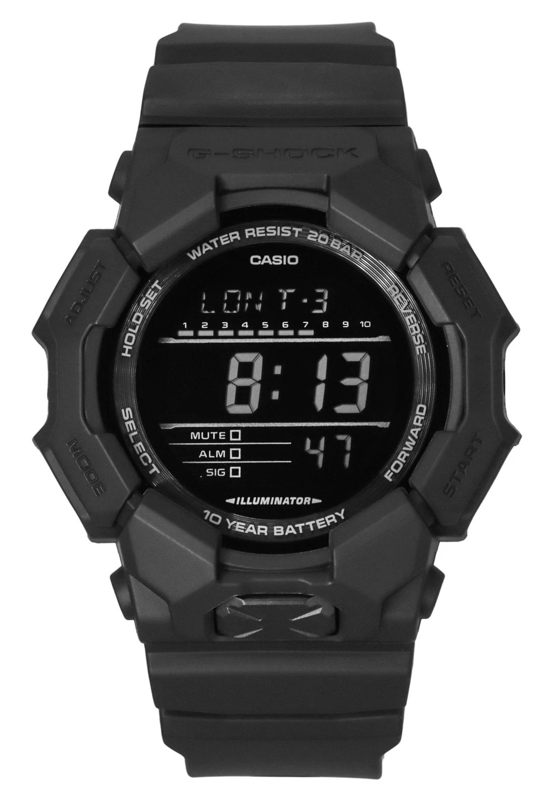 Casio G-Shock Digital Bio-Based Resin Strap Quartz GD-010-1A1 200M Men’s Watch