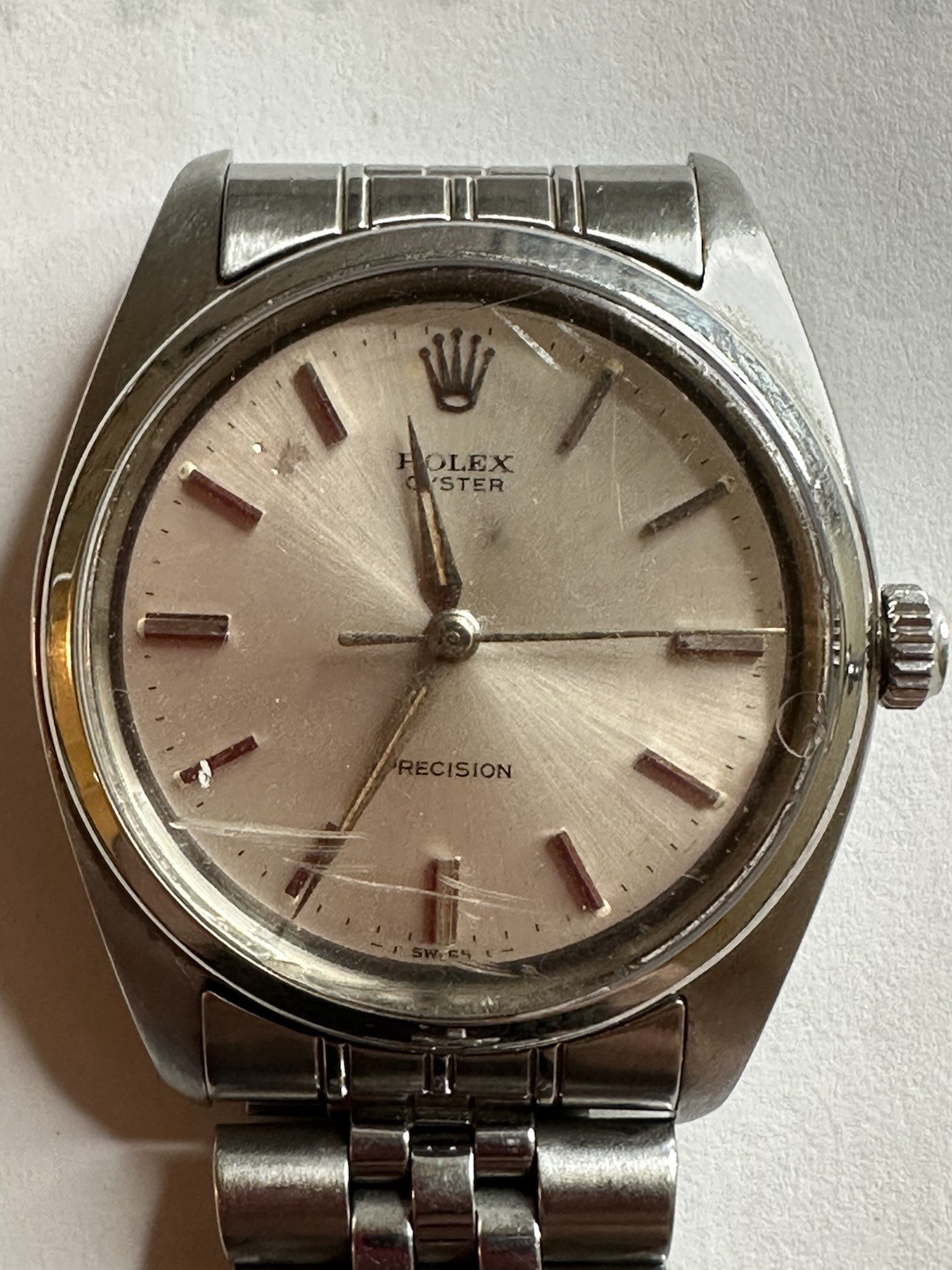 ROLEX OYSTER PRECISION REF 6424 STAINLESS STEEL ORIGINAL DIAL