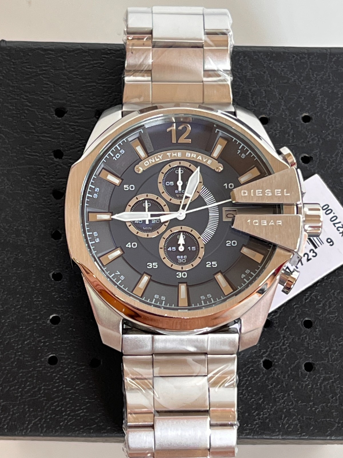 Diesel DZ4417 Mega Chief Chronograph 51mm Men’s S/Steel Watch BNWT Gift Box $270