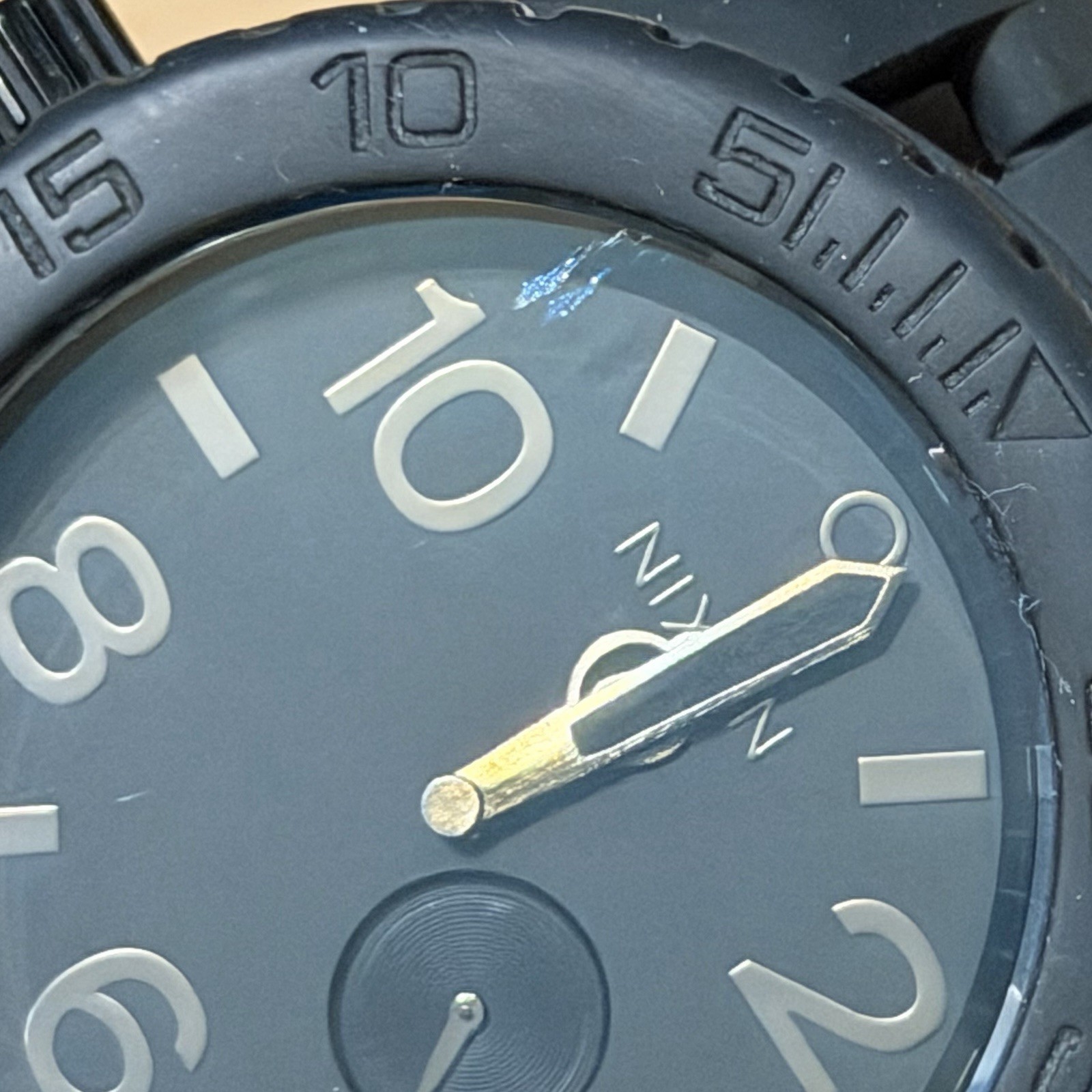Nixon The Rubber 51-30 “Simplify” Tide Black Men’s Analog Surf Watch RUNNING